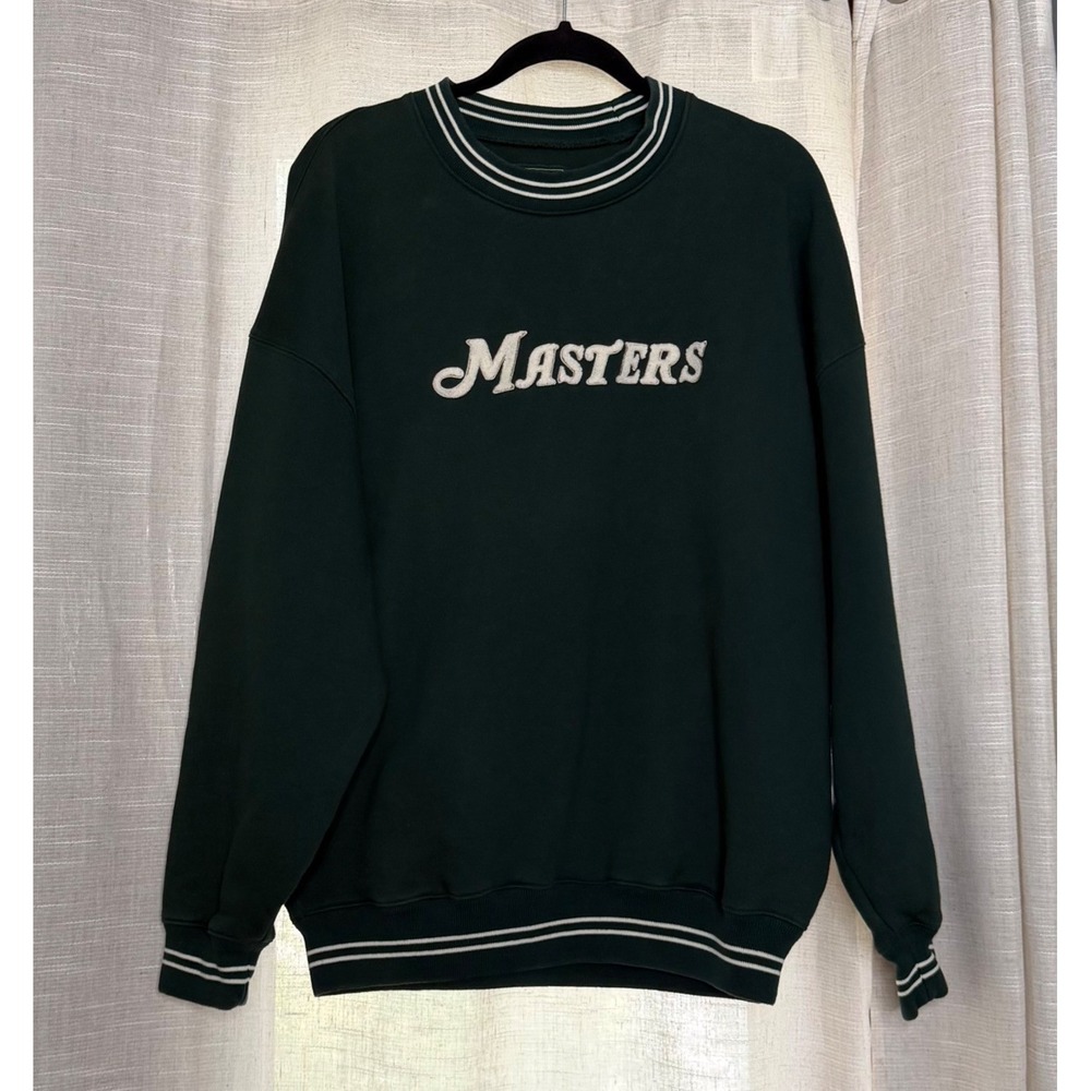 Vintage Masters Collection Sweatshirt Augusta National Golf Green Mens Large L